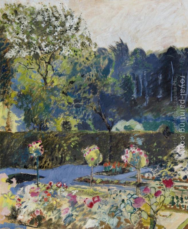 Cuno Amiet : Garden with woodland Cuno Amiet : Garden with woodland
